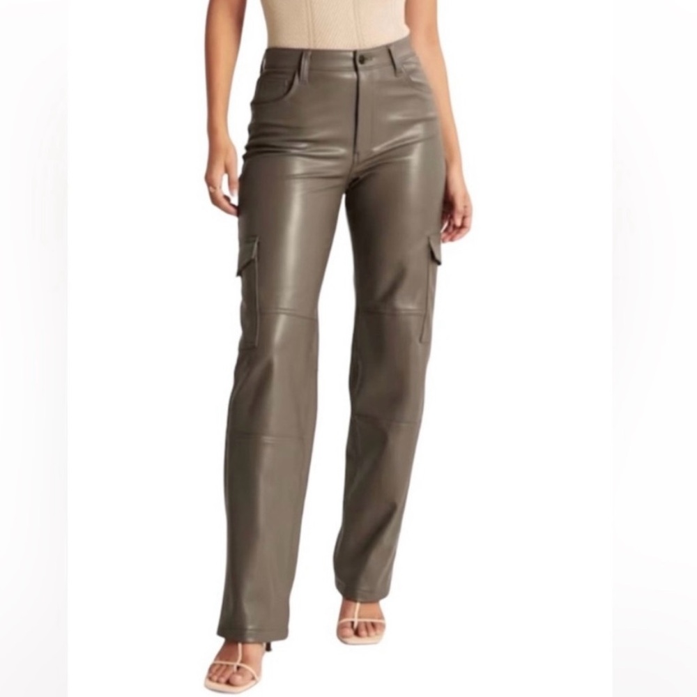 Abercrombie & Fitch vegan leather cargo. Never worn-with tags still attached.